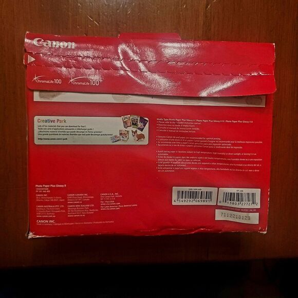 CanonInk Photo Paper Plus Glossy II 4" x 6" 400 Sheets (1432C007) NEW OPEN BOX - Picture 2 of 13